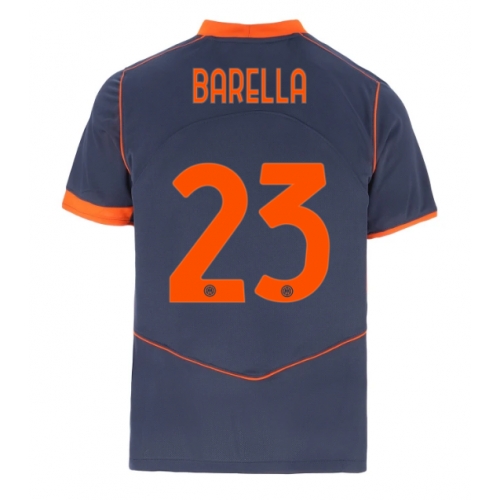 Billige Fotballdrakt Inter Milan Nicolo Barella #23 Replika Tredjedrakt 2025-26 Kortermet Billige Fotballdrakt Inter Milan Nicolo Barella #23 Replika Tredjedrakt 2025-26 Kortermet